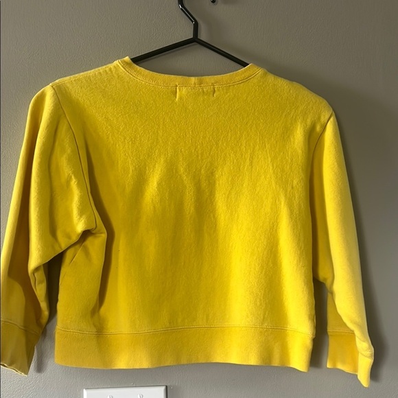 Limited Too Yellow Cropped Hoodie with Bold LTD2 Text - Picture 4 of 4
